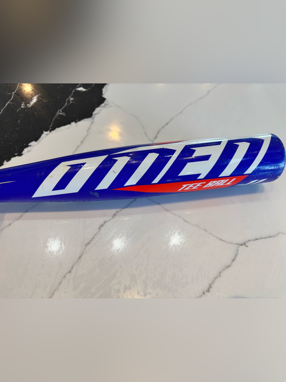 Easton Royal Blue Bat with White Logo and Red Accent - Picture 8 of 10